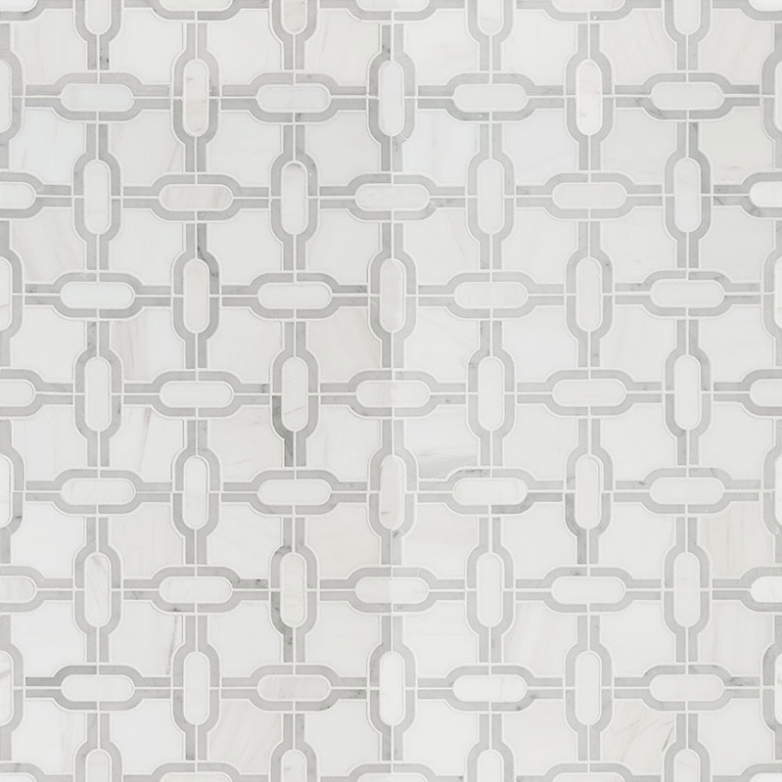 BIANCO GRIDWORK POLISHED