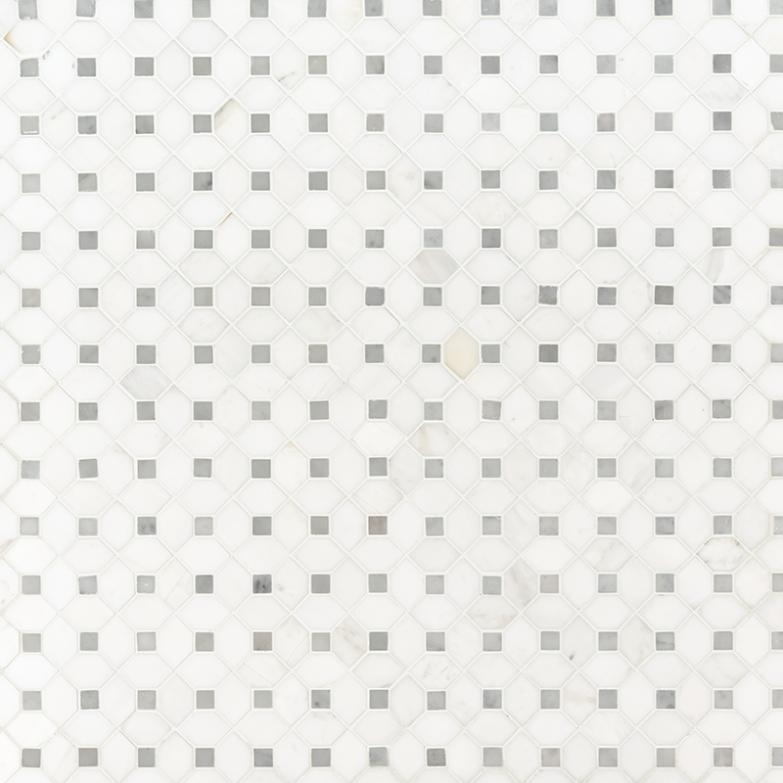 BIANCO DOLOMITE DOTTY MOSAIC