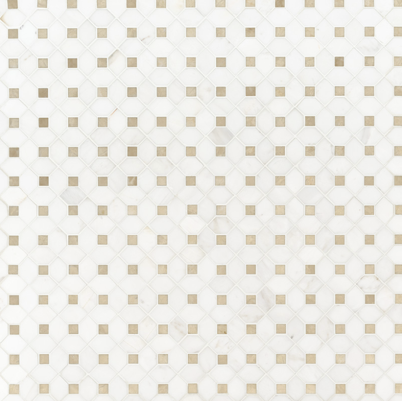 BIANCO DOLOMITE CREMA DOTTY MOSAIC