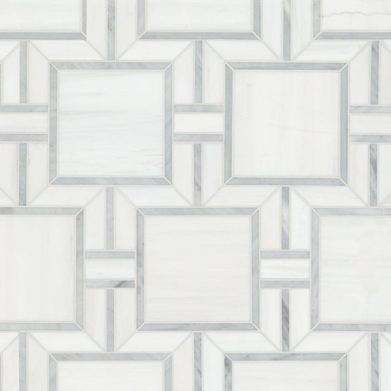 Bianco Dolomite Alana Polished Mosaic