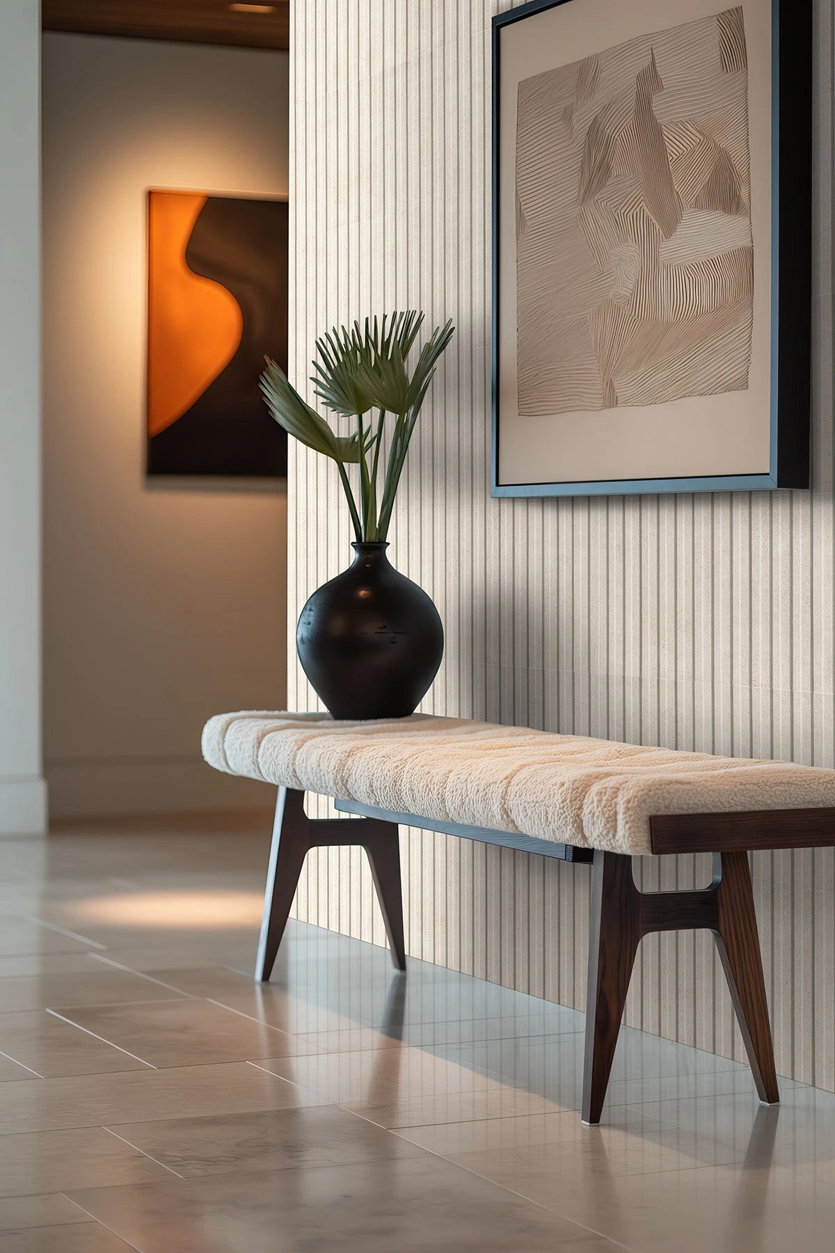 Sinfonia Hip Hop Arena Fluted Matte Porcelain Tile