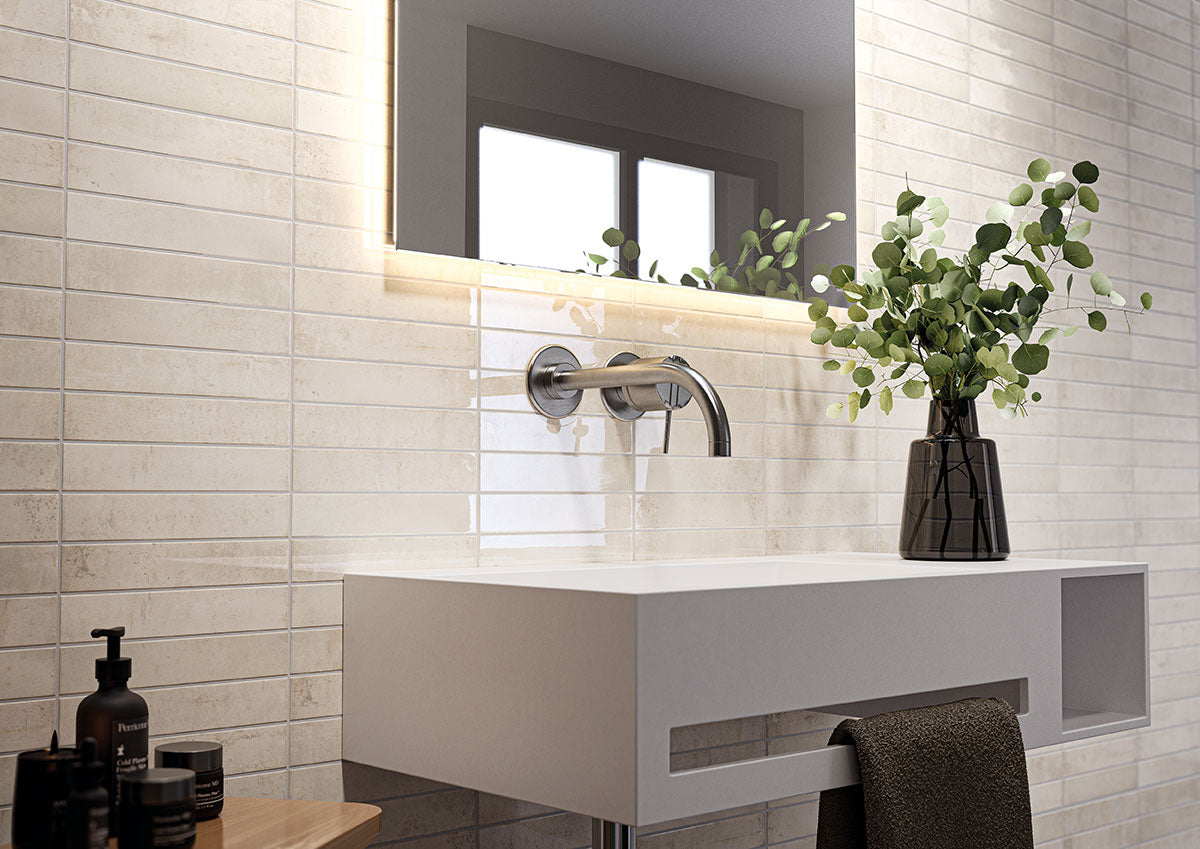 Stella Biscotti 2X10 Glossy Ceramic Wall Tiles
