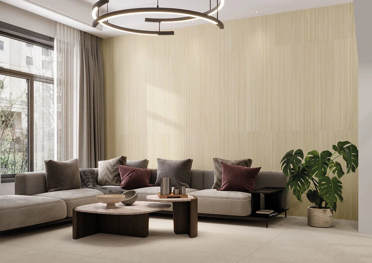 Urbanslat Blonde 16x48 Elegant Matte Ceramic Wall Tiles