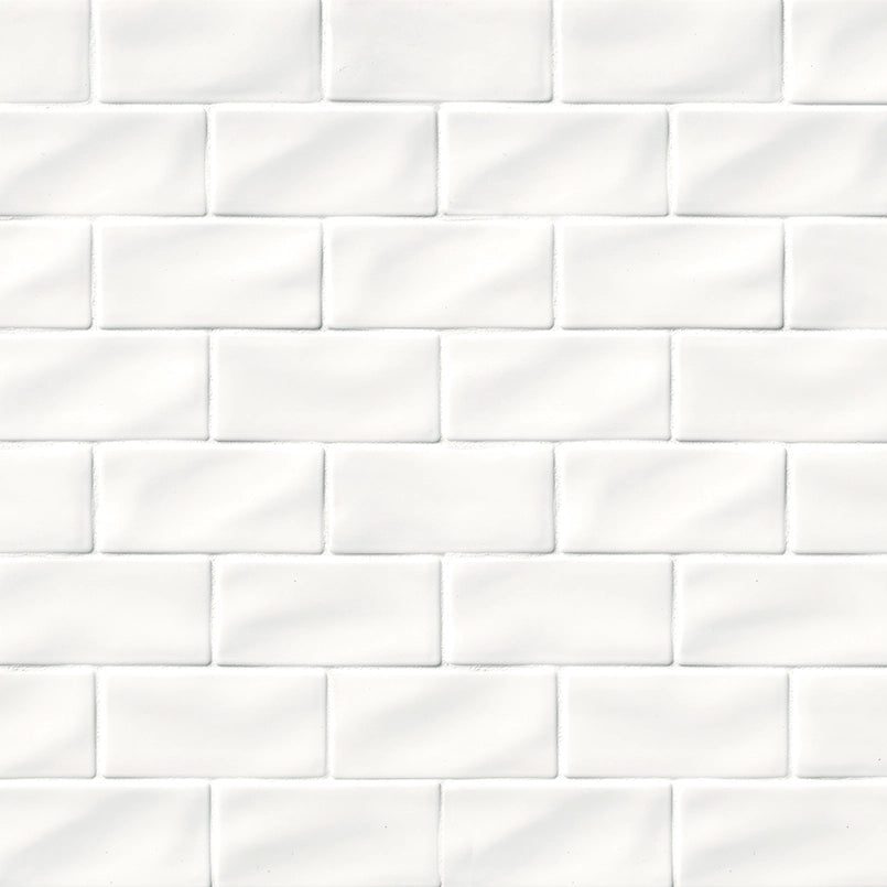 Whisper White 3x6 Ceramic Tiles for Kitchen Backsplashes