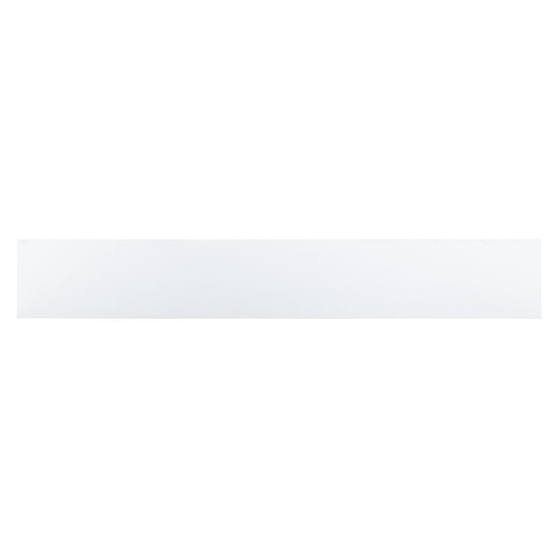 White Polished 4"x24" Bullnose Porcelain Tile – Finished Edge Trim for Backsplashes, Shower Walls & Contemporary Wall Designs