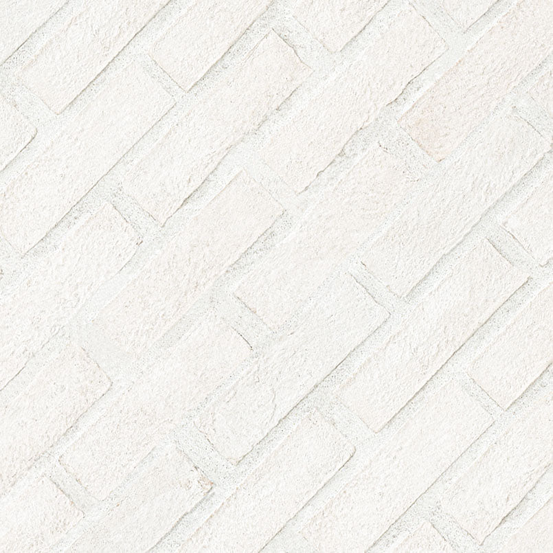 ALPINE WHITE CLAY BRICK HERRINGBONE 2.25X7.5 NATURAL - 2.25x10.75