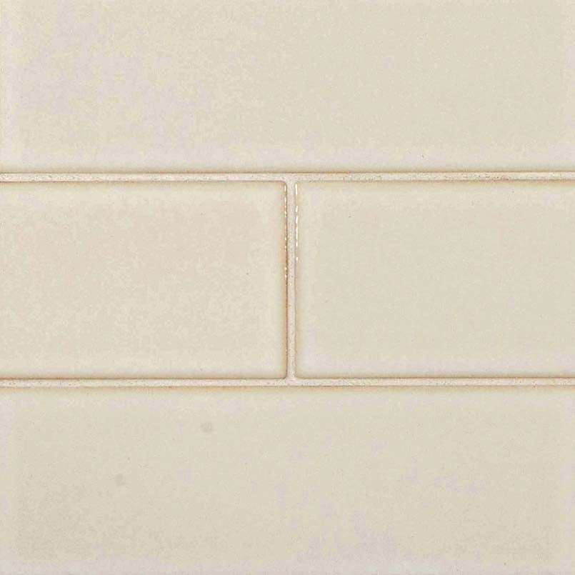 Antique White Glazed Handcrafted Tile Antiqued 4 x 12