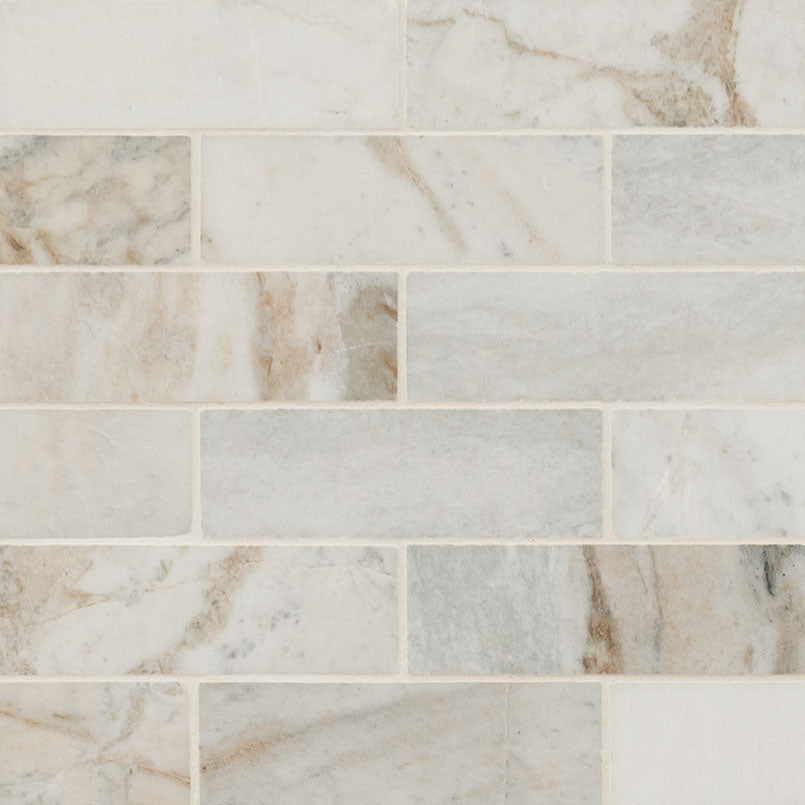 Arabescato Venato White Tile 2 x 6