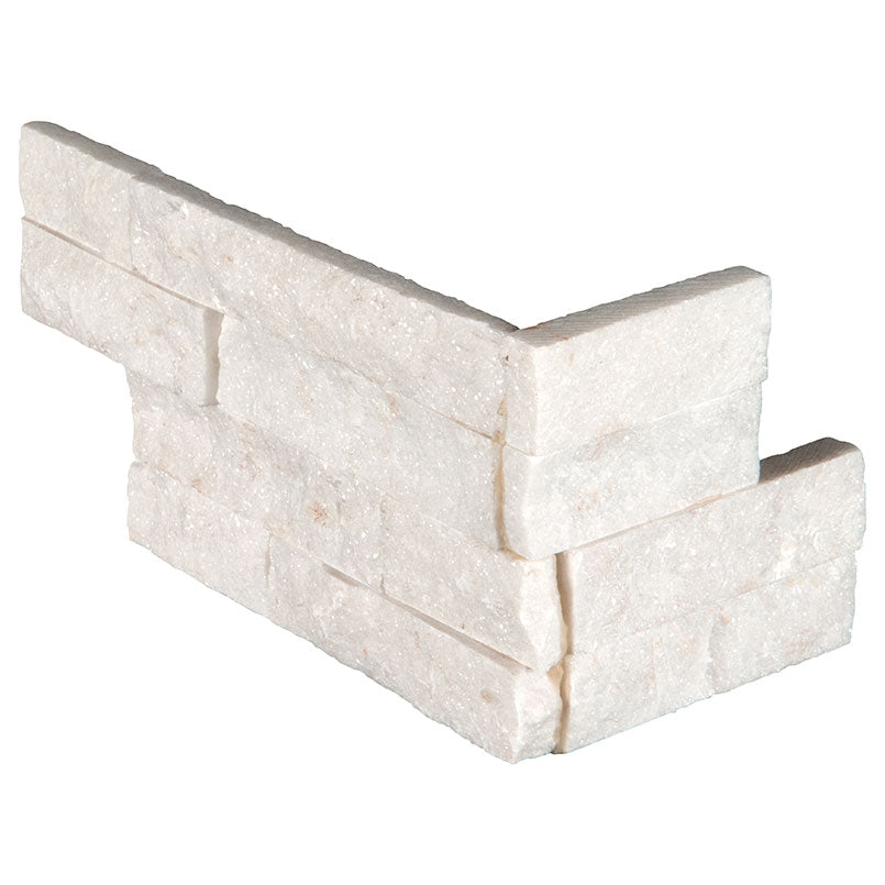 Rockmount Arctic White Ledger Panel 6 x 18 Panel Corner