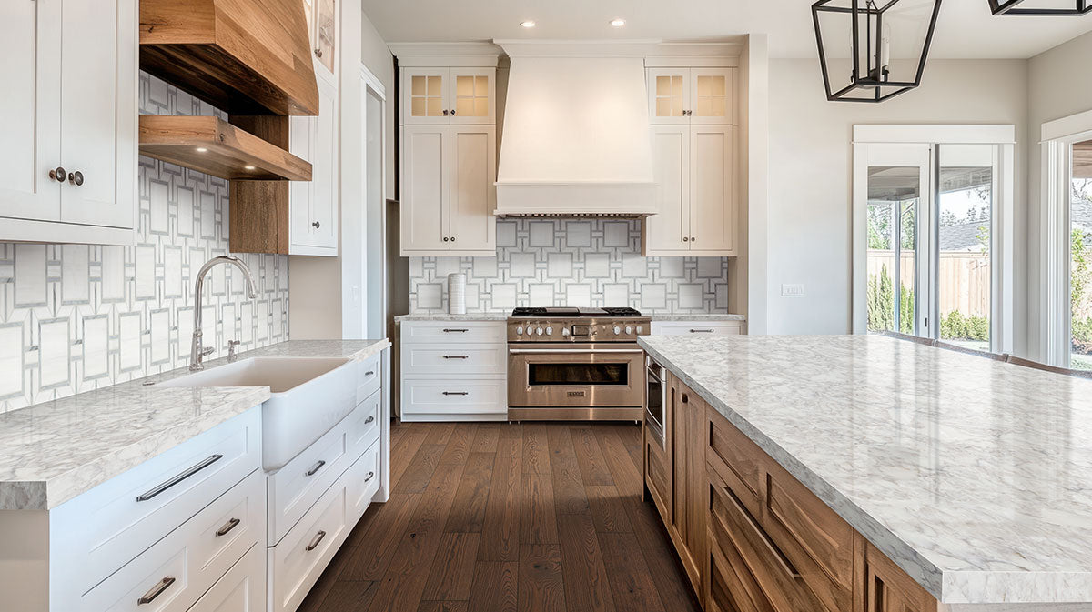 Bianco Dolomite Alana Polished Mosaic - Mosaicenter