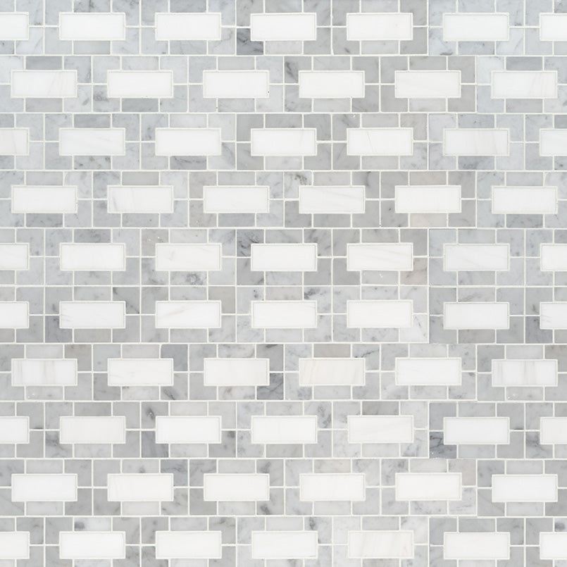 Bianco Dolomite Lynx Marble Tile - Backsplash Tile