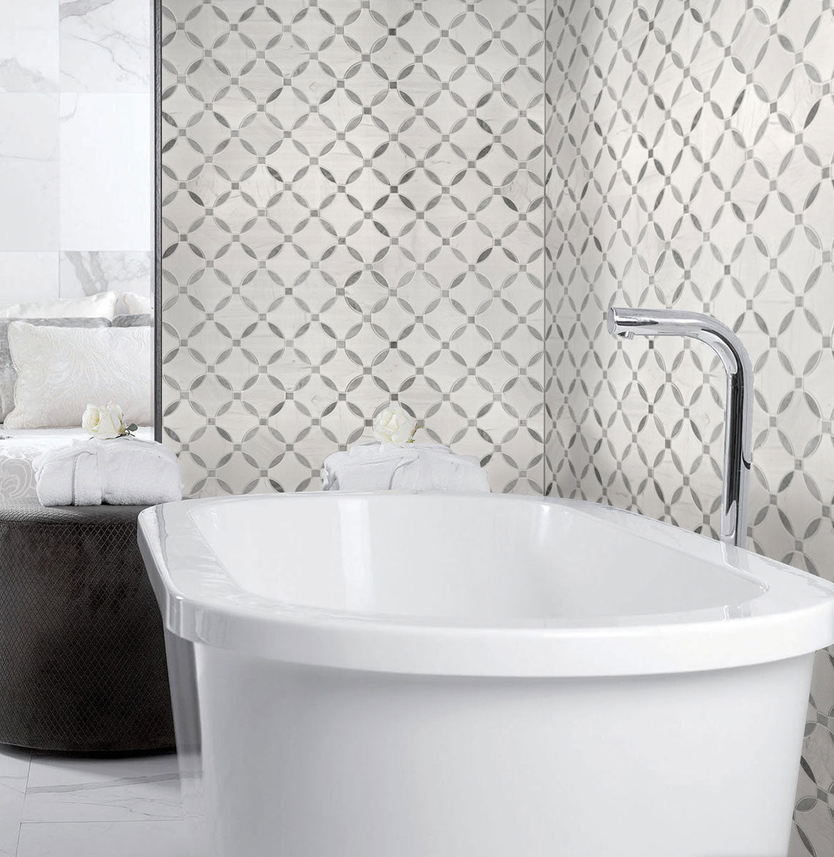 Bianco Dolomite Lola Polished - Stunning Marble Tiles