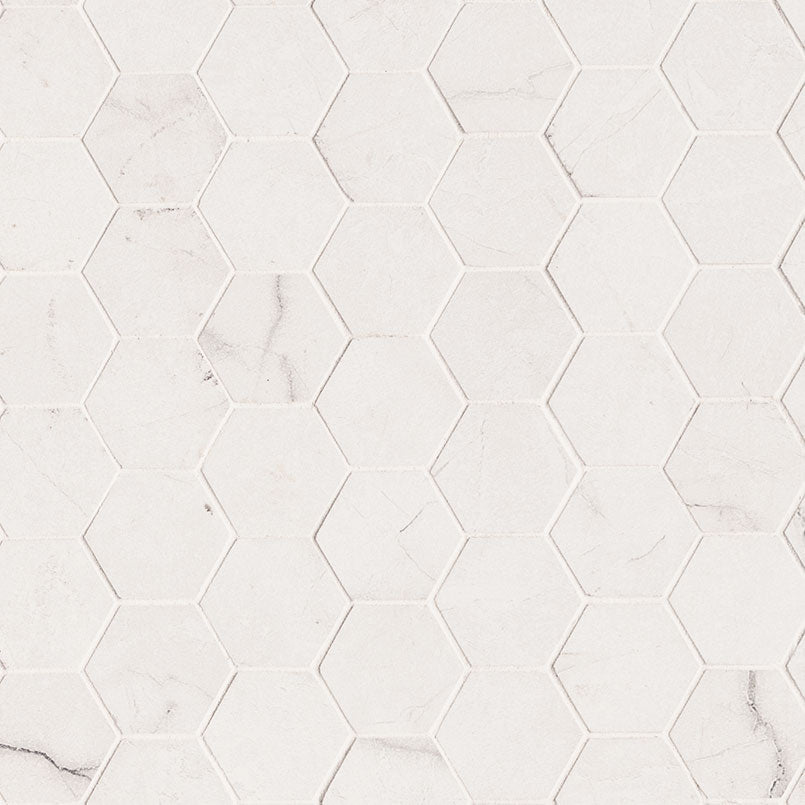 BRIGHTON GREY 2X2 HEXAGON POL MOSAIC