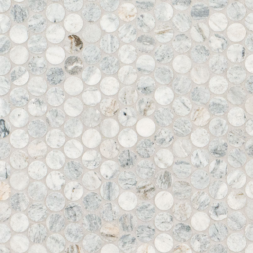 Capri Blue Tile Capri Blue Round Honed