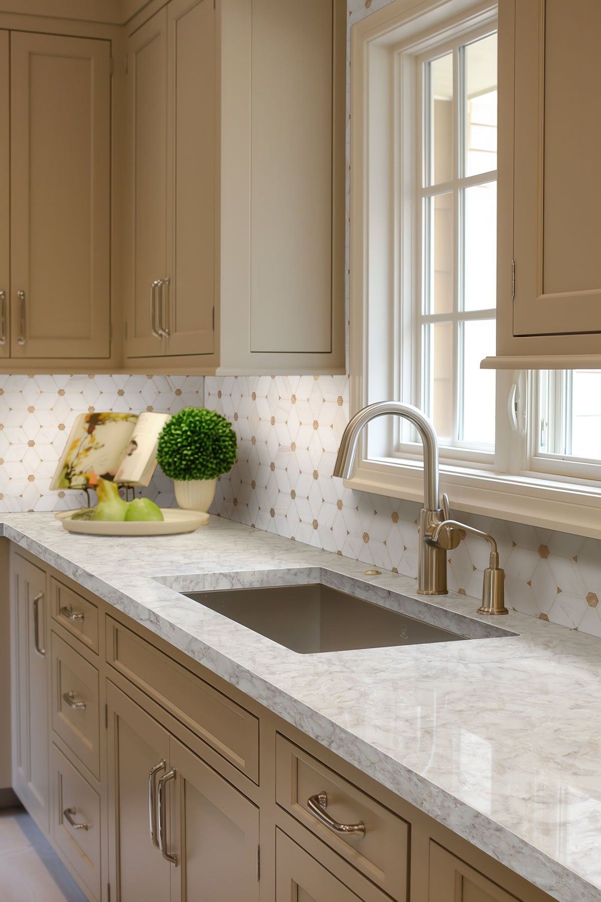 Cecily Pattern Marble Tile - Mosaicenter Backsplash Tile