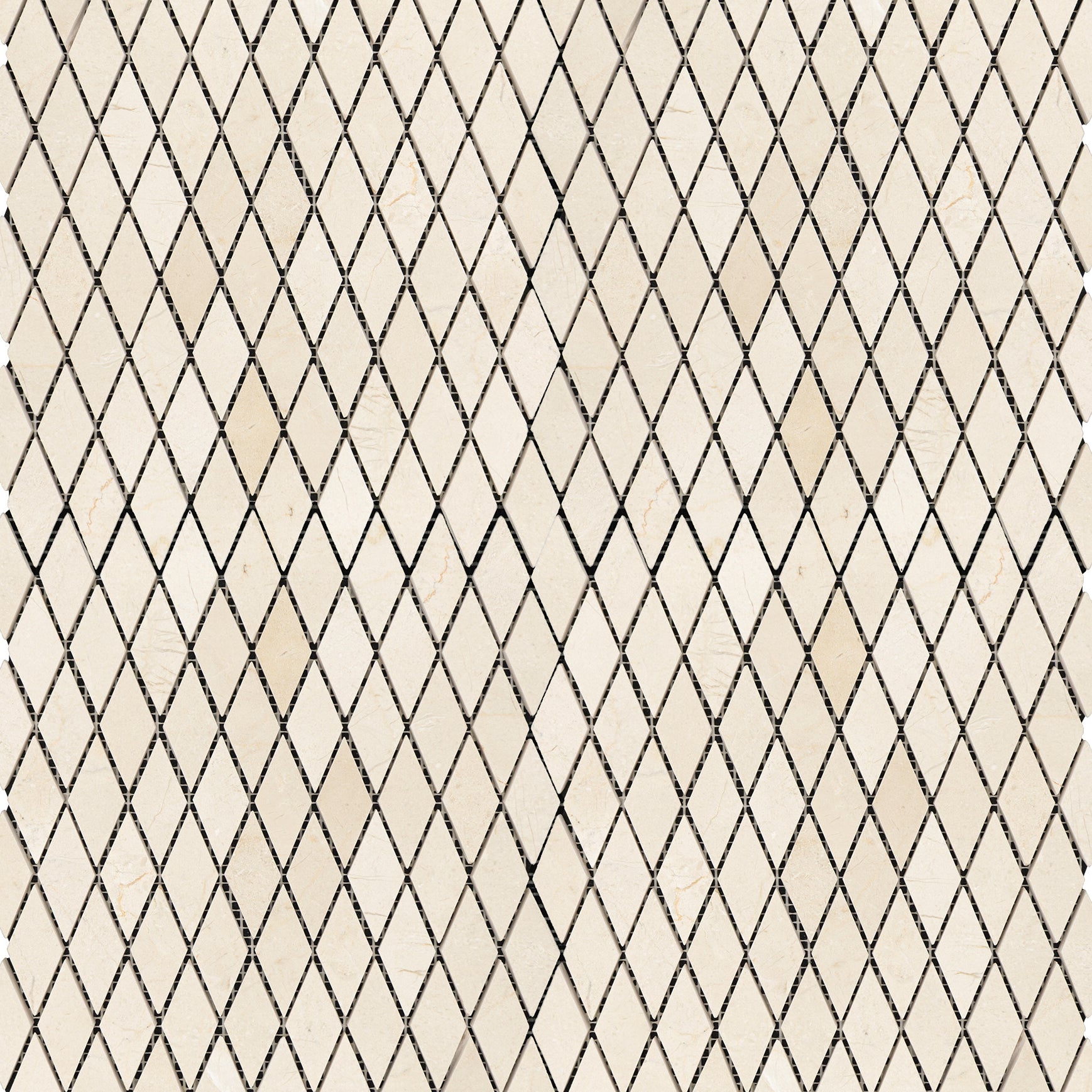 Crema Marfil Marble Diamond Mosaic
