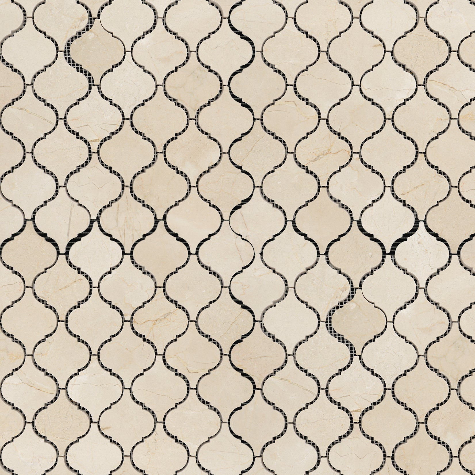 Crema Marfil Marble Lantern Mosaic