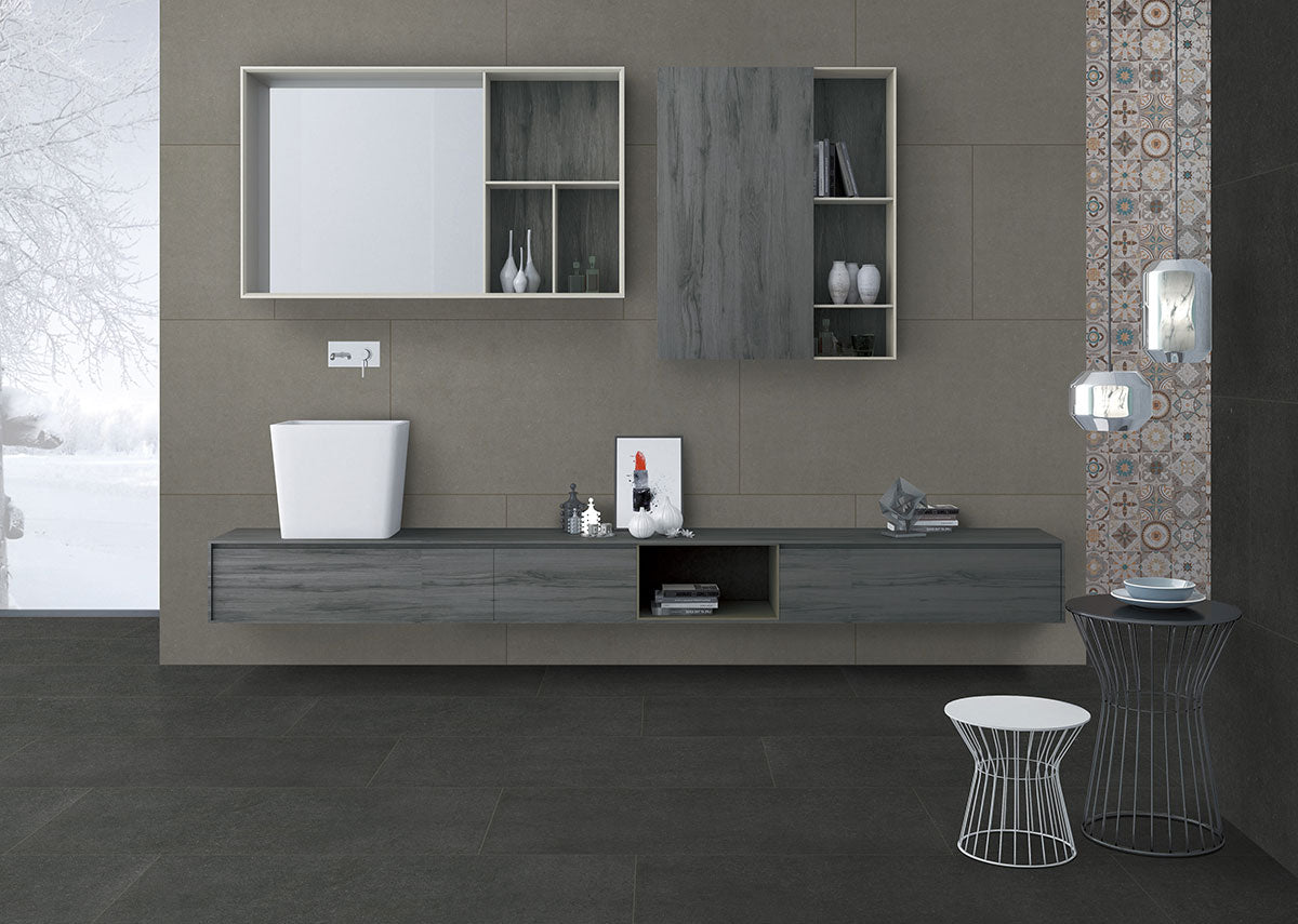 DIMENSIONS CONCRETE 2X2 MOSAIC Matte - 2x2