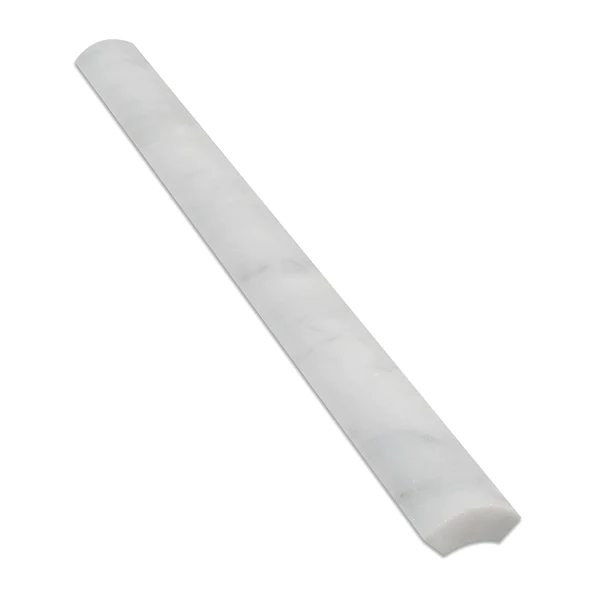 Carrara White Marble Quarter Round Liner