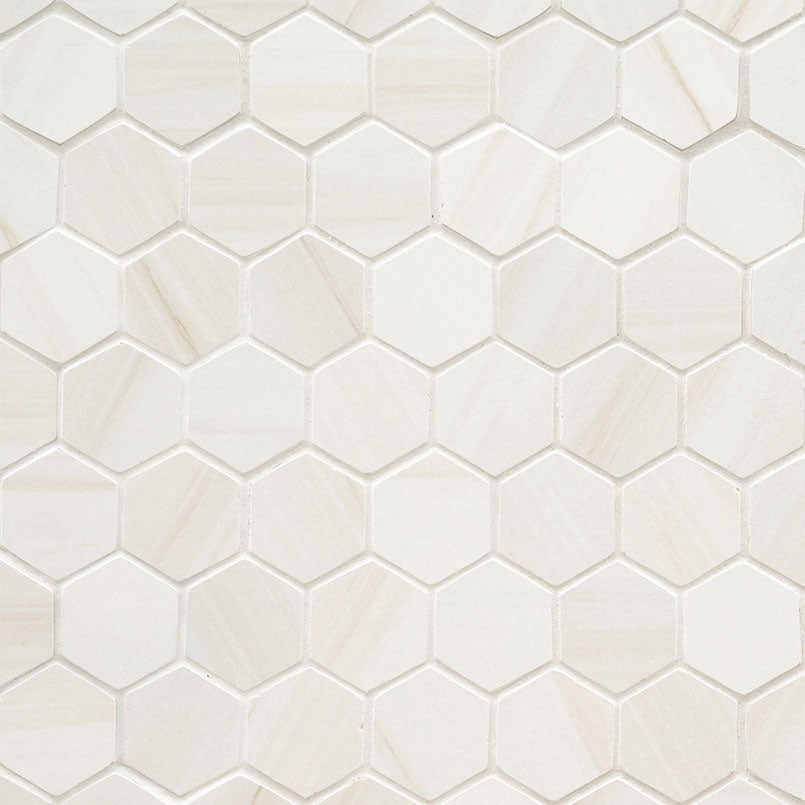 Eden Dolomite Hex Mosaic Matte 2 x 2