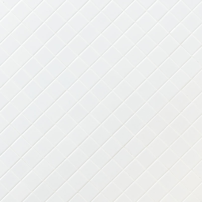White Matte 2x2 Mosaic Porcelain Elegant Floor & Wall Tiles
