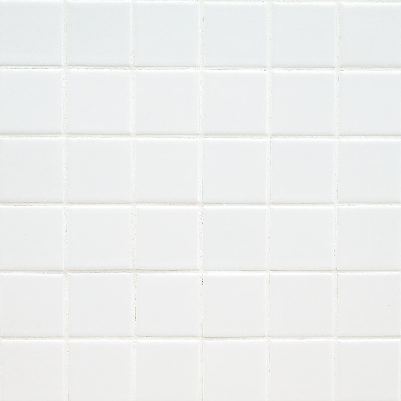 White Matte 2x2 Mosaic Porcelain Elegant Floor & Wall Tiles