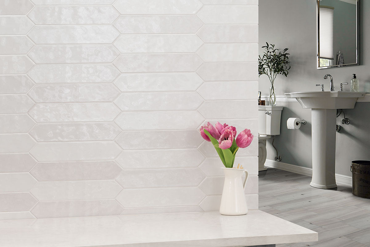 RENZO DOVE CERAMIC TILE 3X12 Glossy - 0.6x12