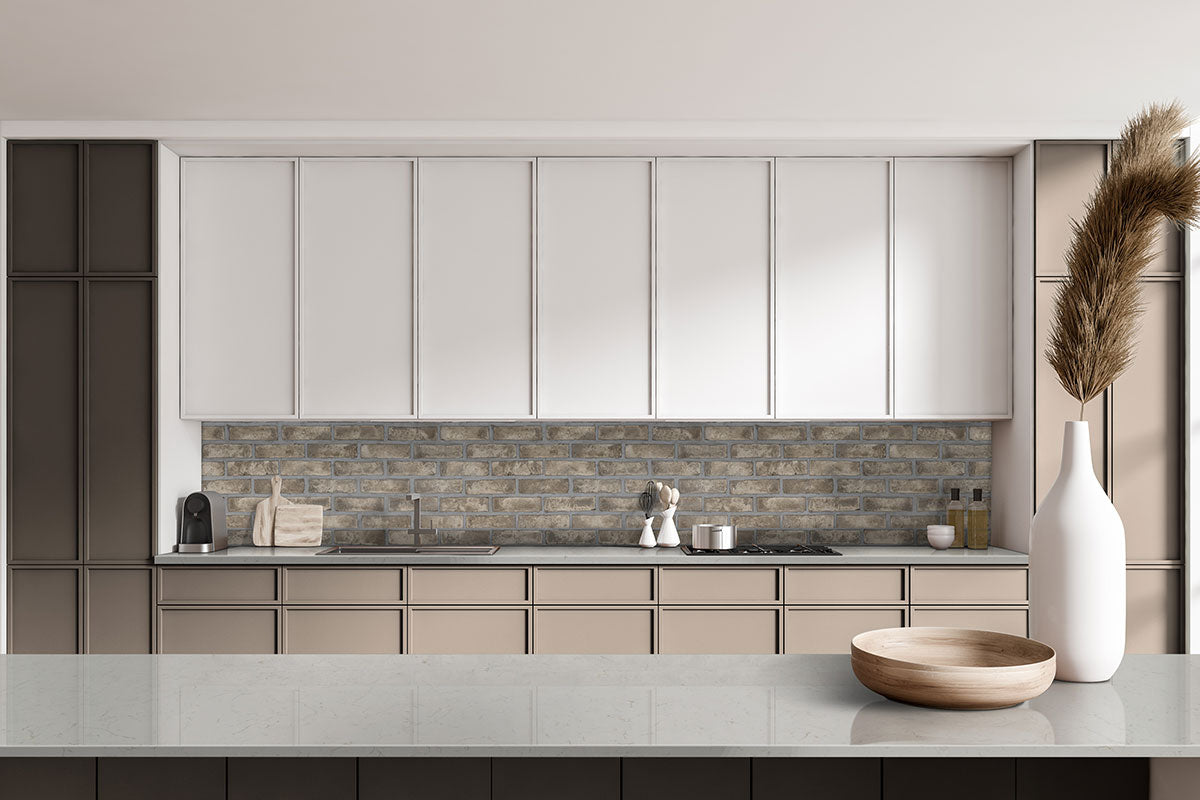 DOVERTON GRAY CLAY BRICK HERRINGBONE 2.25X7.5X0.5 NATURAL - 2.25x10.75