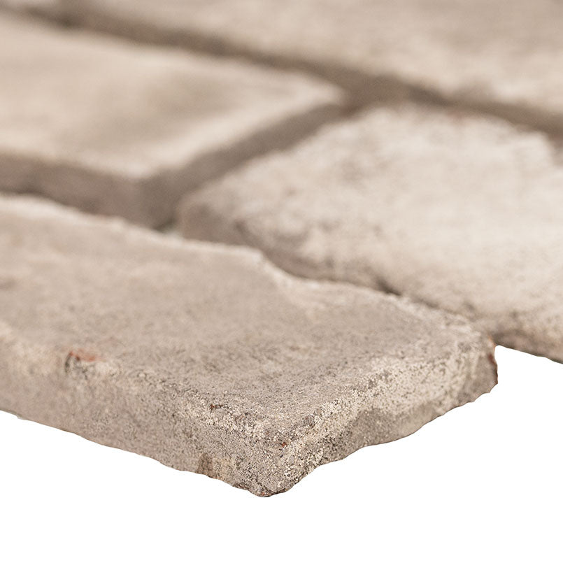 DOVERTON GRAY CLAY BRICK HERRINGBONE 2.25X7.5X0.5 NATURAL - 2.25x10.75