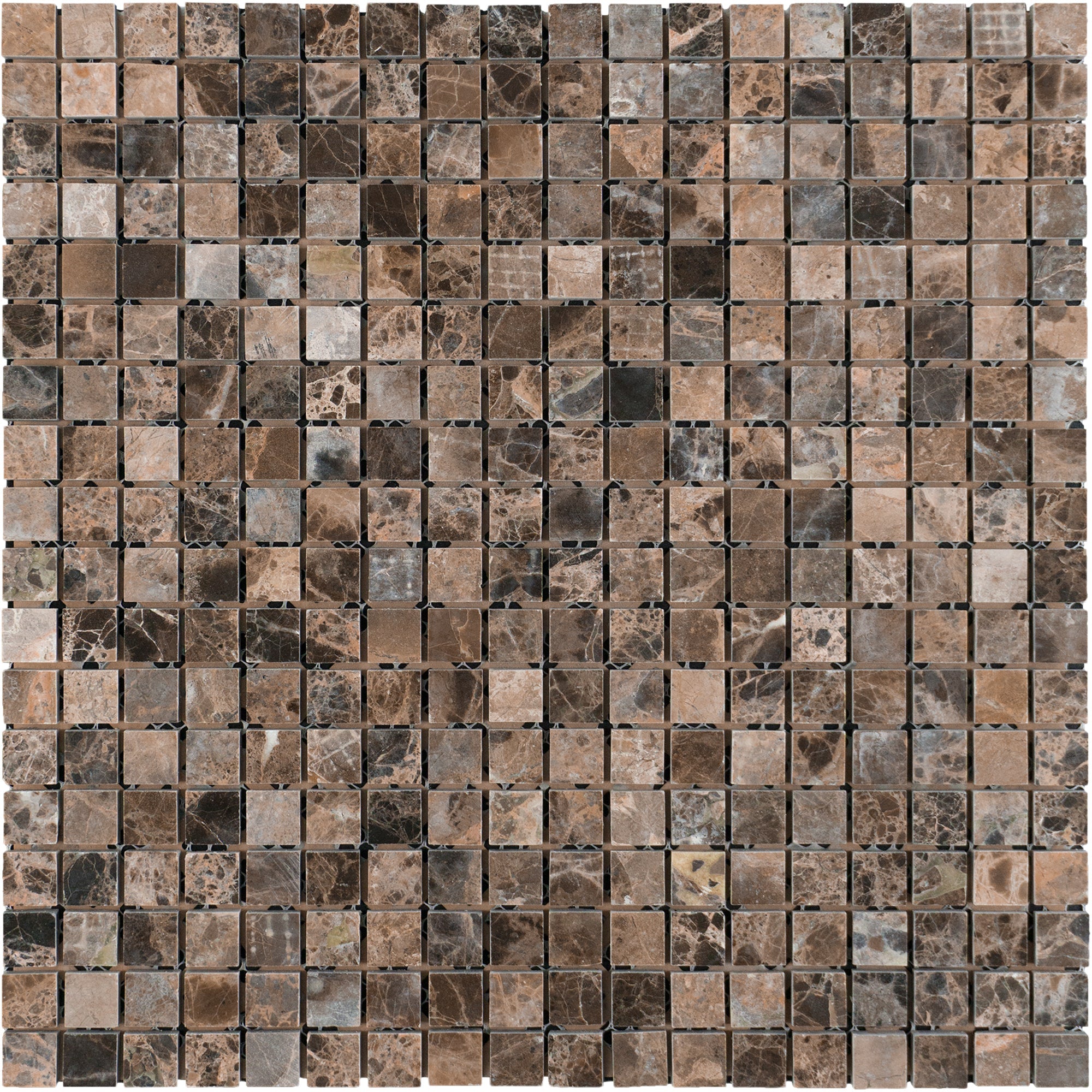 Emperador Dark Marble 5/8 x 5/8 Mosaic Tile