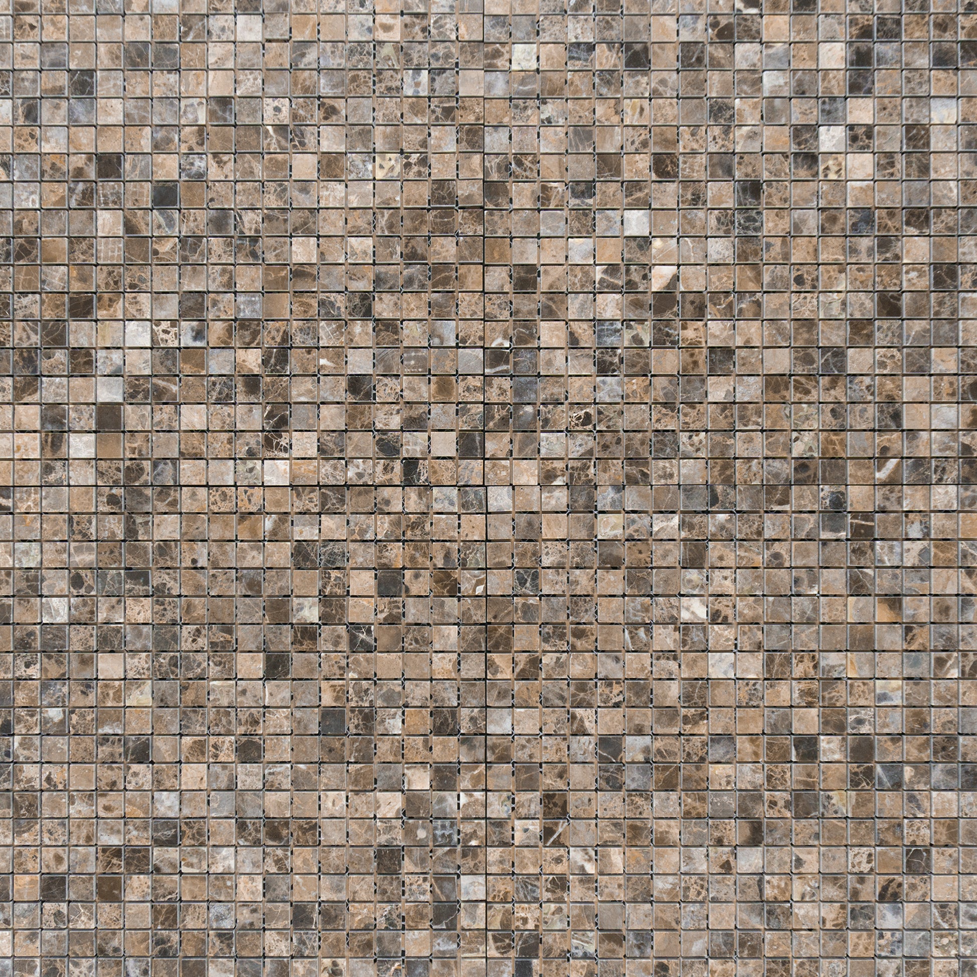 Emperador Dark Marble 5/8"x5/8" Polished Mosaic