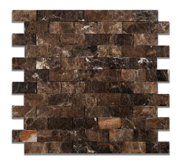Emperador Dark Faced Tiles.