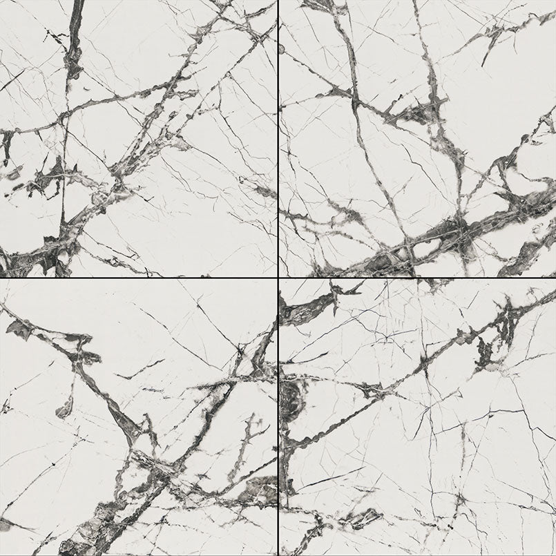 Lux Iceberg White Tile Polished 48 x 48