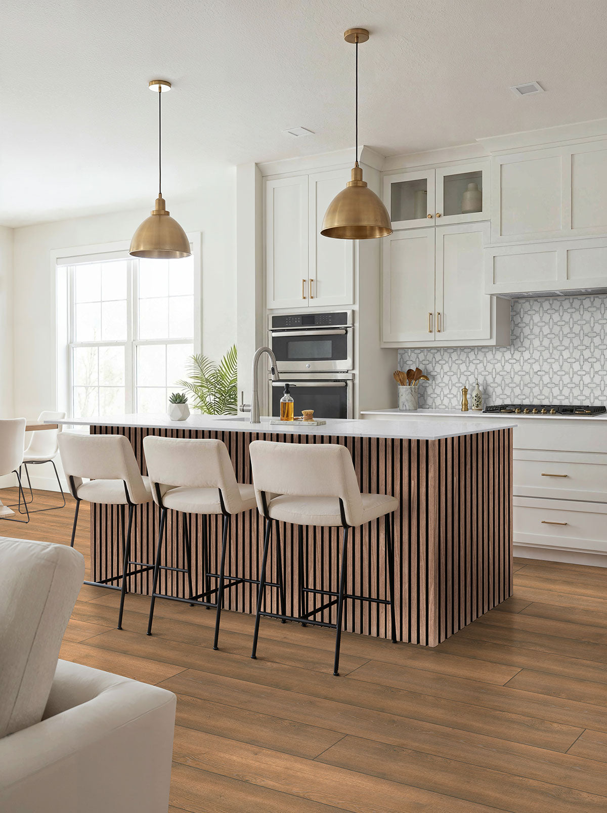 Bianco Gridwork Polished Tile - Mosaicenter Backsplash Tile