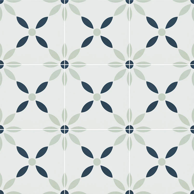 Zaria Gre Matte Encaustic Porcelain Wall Tiles