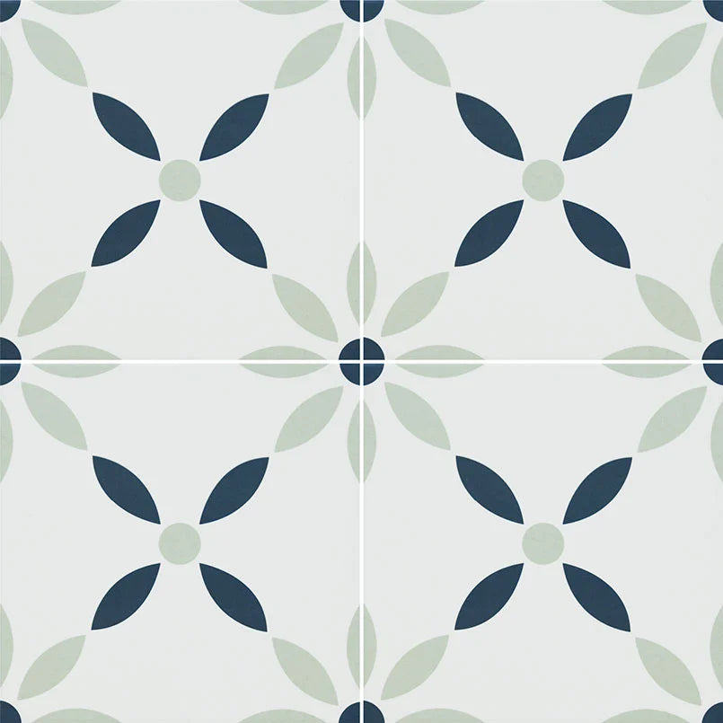Zaria Gre Matte Encaustic Porcelain Wall Tiles