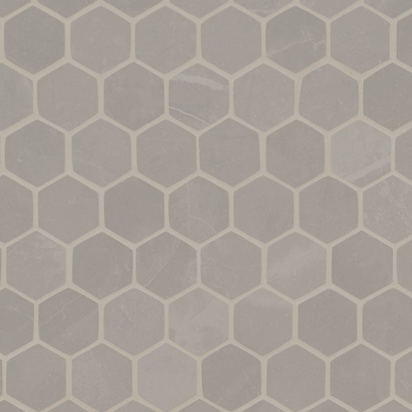 SANDE GREY 2X2 HEX MATTE MOSAIC