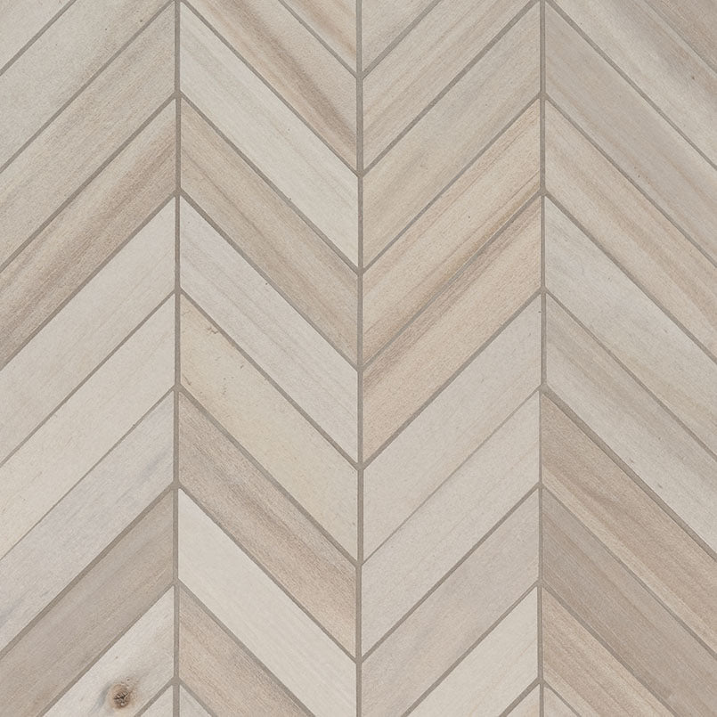 Havenwood Dove Tile 12 x 15 Chevron Mosaic