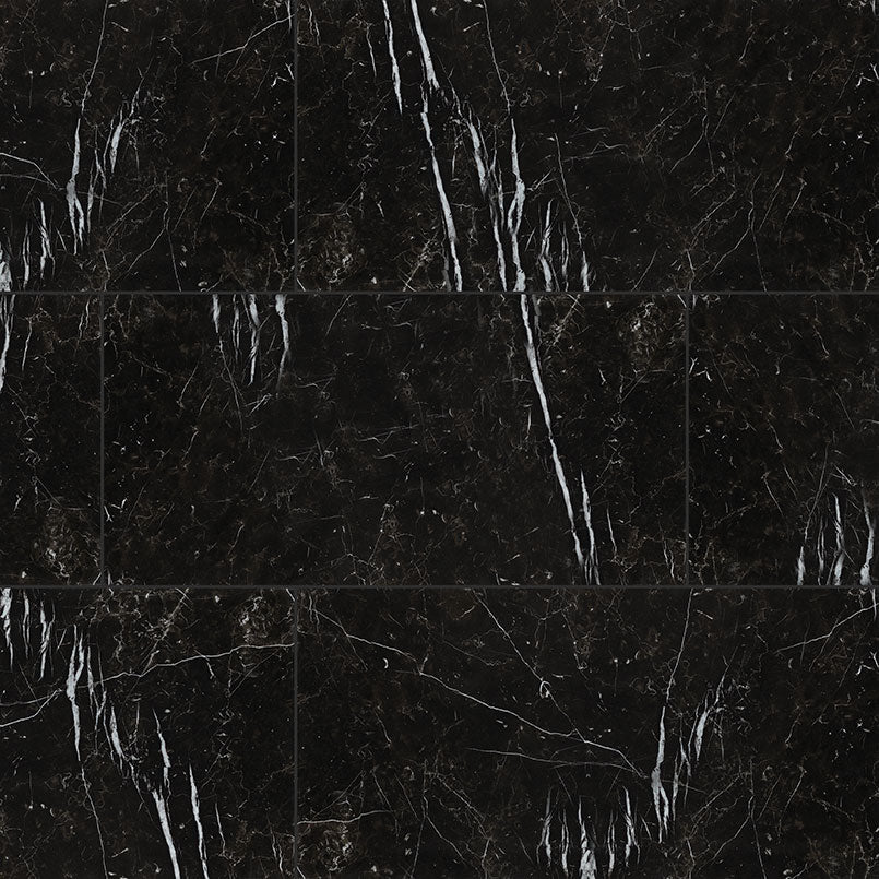 Regallo Marquina Noir Tile Matte 12 x 24