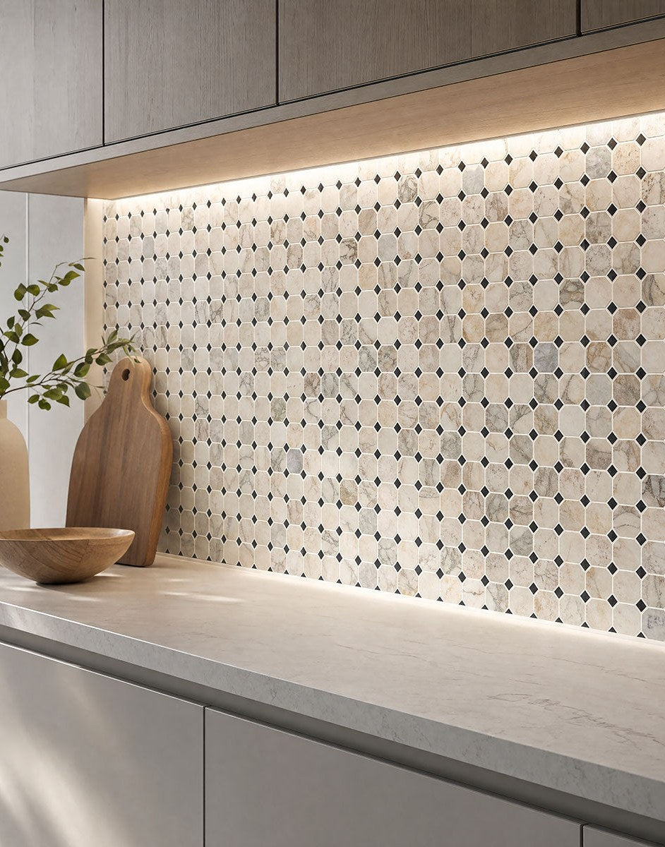 Octagon pattern tile