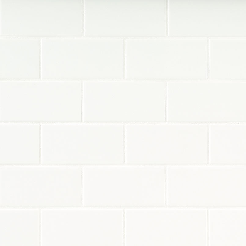 Metro White Tile Glossy 3 x 6
