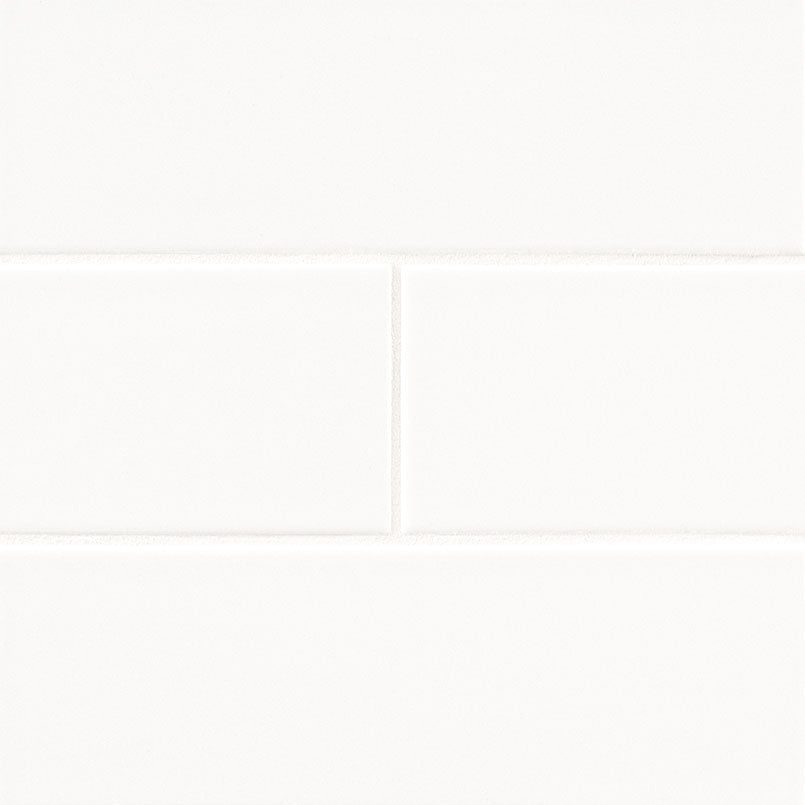 Metro White Tile Glossy 4 x 12