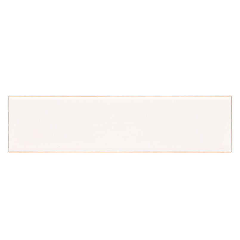 Metro White 4x16 Single Bullnose Glossy Ceramic Wall Tiles