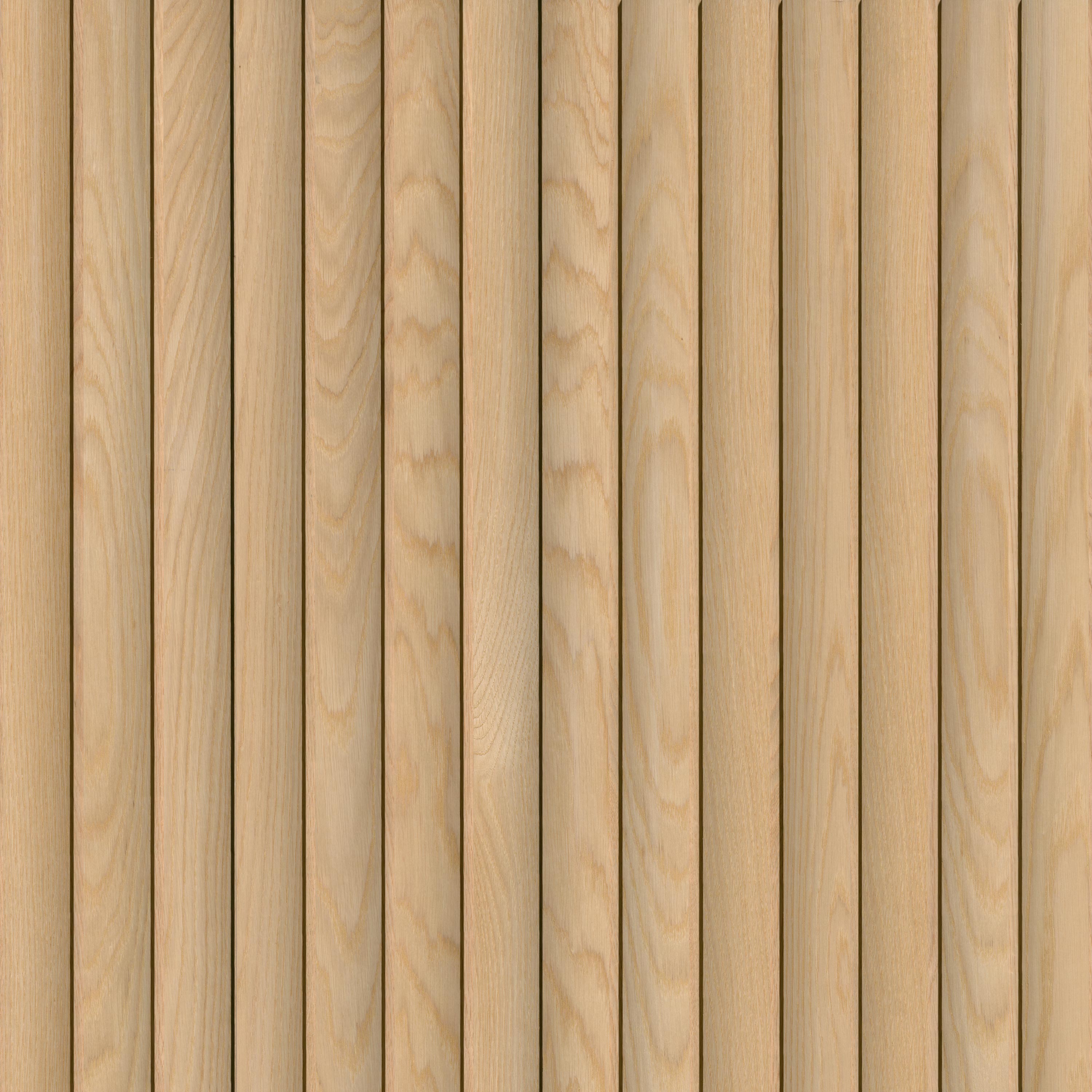 Natural Reeded Acoustic Wood Slat Panel