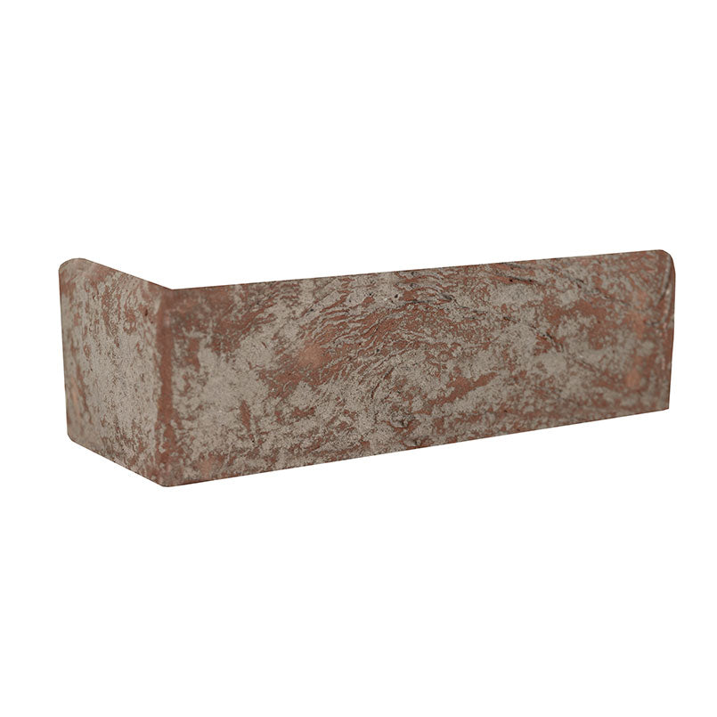 NOBLE RED CLAY BRICK HERRINGBONE 2.25X7.5 Tumbled - 2.25x10.75