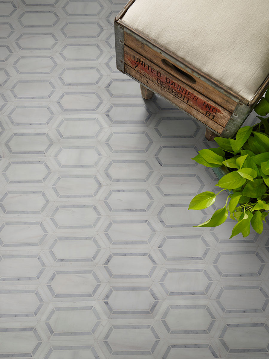 Pavilion Marble Picket Tile - Mosaicenter Backsplash Tile