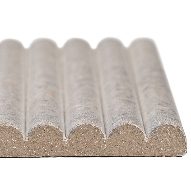 Sinfonia Piano Ceniza Fluted Matte Porcelain Tile