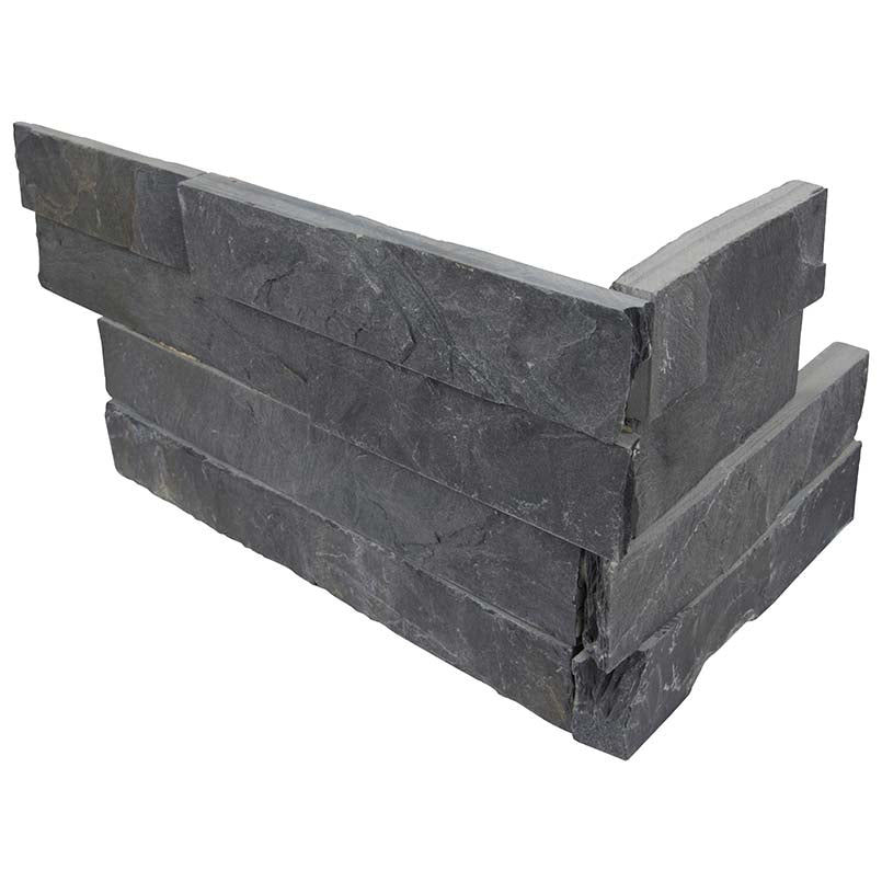Rockmount Premium Black Slate Ledger Panel 6 x 18 Panel Corner