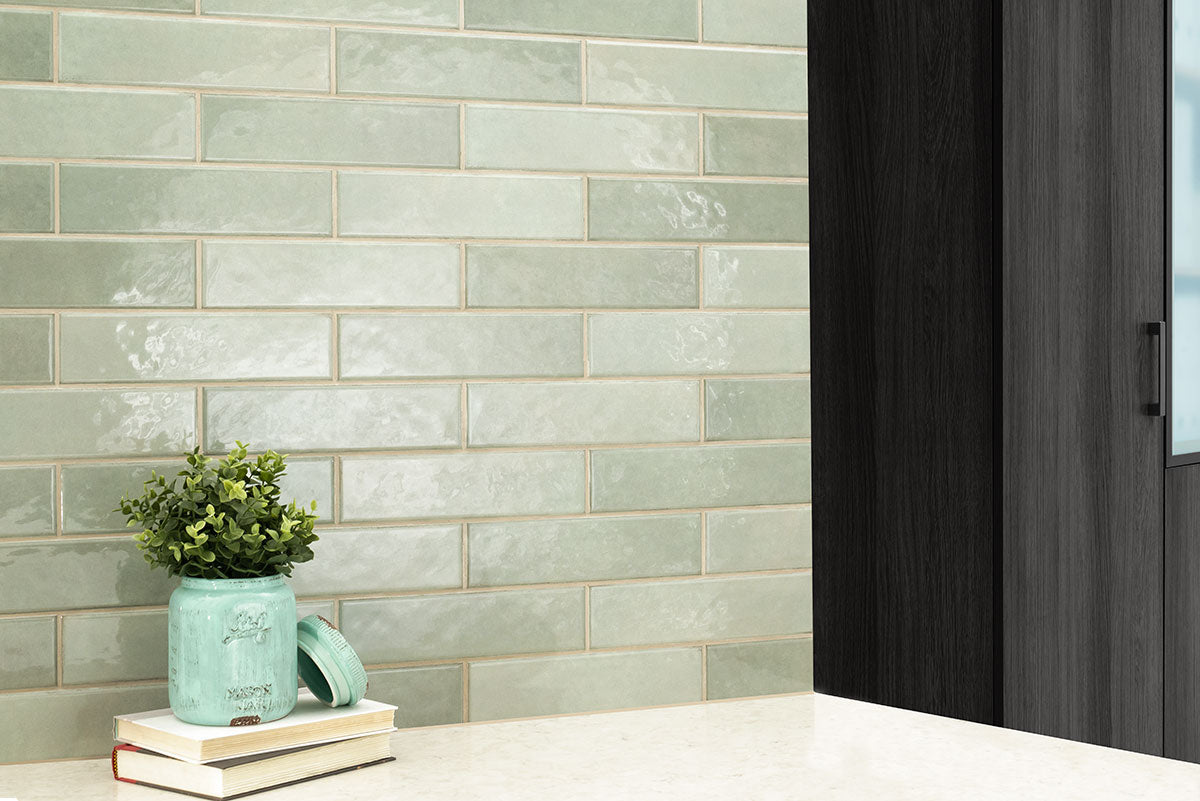 RENZO JADE CERAMIC TILE 3X12 Glossy - 0.6x12