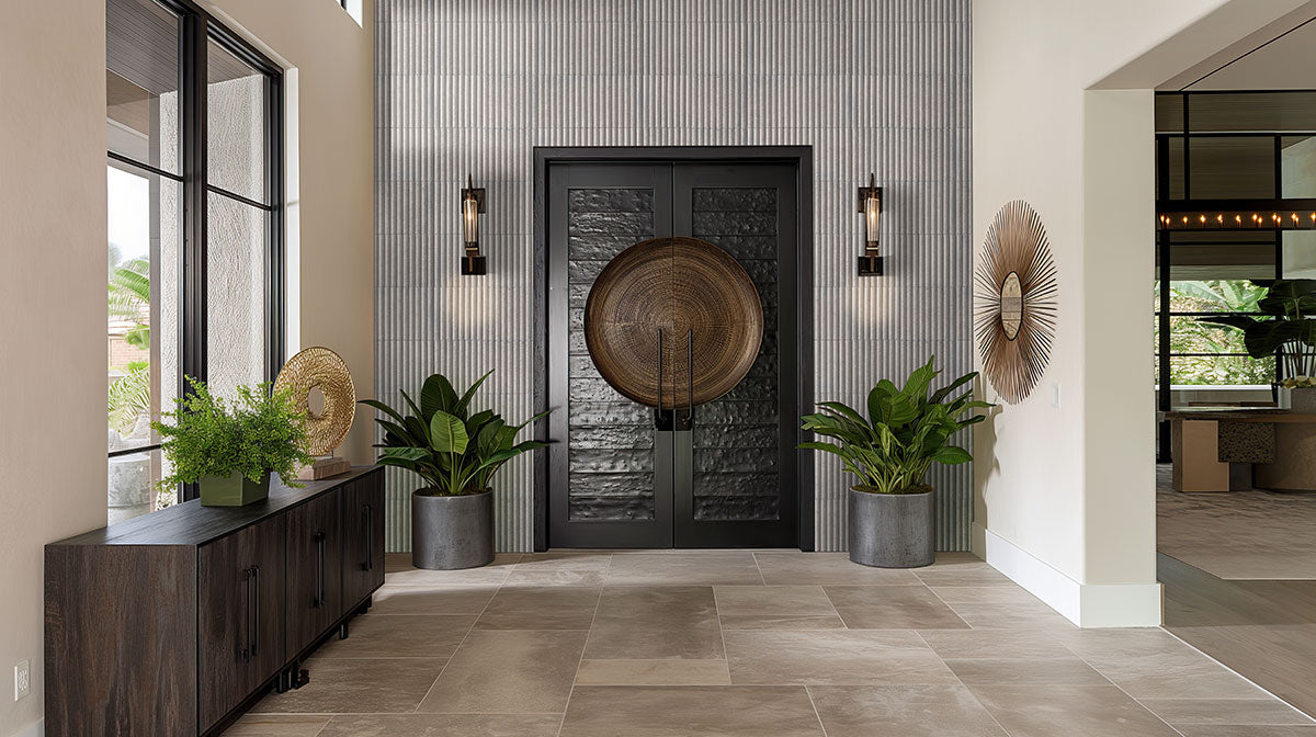 Sinfonia Piano Ceniza Fluted Matte Porcelain Tile